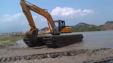 九江水陸挖掘機(jī)出租